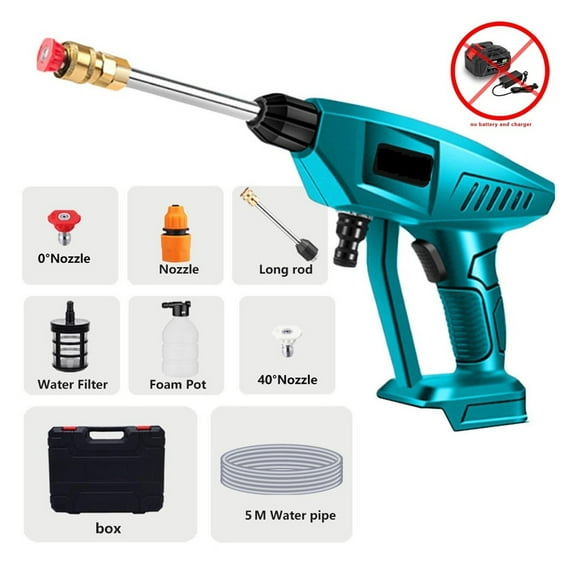 High Pressure Car Washer Water Gun Portable Pressure Washer Cordless Car Washing Machine Cleaner With Box For 18V Battery ,Easy to Use
