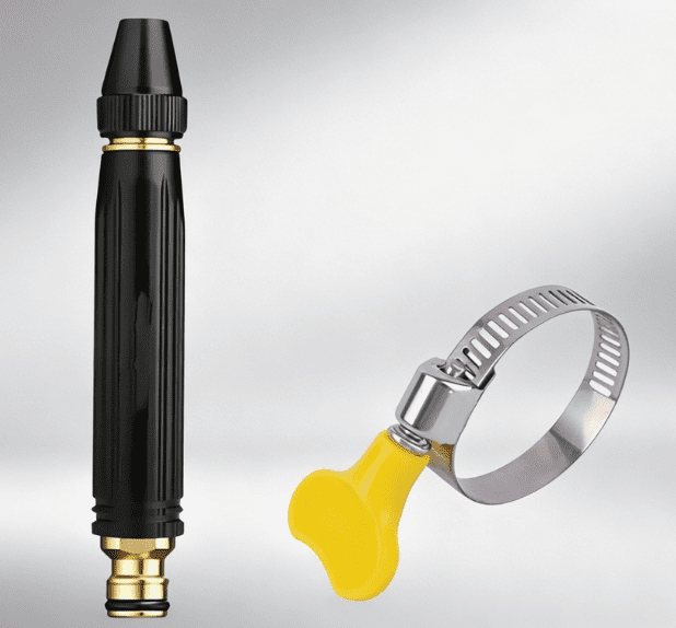 High-Pressure Car Washing Water Nozzle, Adjustable Twist Hose Nozzle Jet Sweeper Nozzles, Booster Nozzles Sprayer, for Garden Home Car Washing