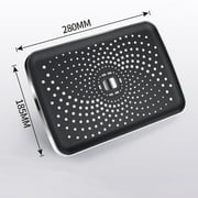 High Pressure Ceiling Mount Shower Head for Bathroom, 280x185mm Rainfall Panel
