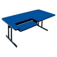 thumbnail image 1 of High Pressure Computer Table - Bi Level Work Station (30 in. x 60 in./Blue), 1 of 2