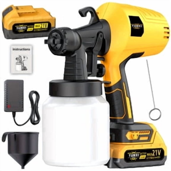 High Pressure Cordless HVLP Paint Spray Gun Multi Modes Easy Clean Sprayer for Home Furniture Car Painting Christmas Gift
