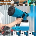 thumbnail image 1 of High Pressure Cordless Paint Sprayer Electric Airless HVLP Spray Gun w/2 Battery, Blue,2026 new, 1 of 15