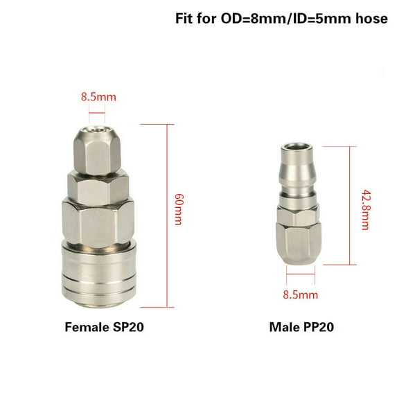 High Pressure Coupling C type Pneumatic Fitting Connectors Stainless Steel Quick Connector SP20 PP20 SH20 PH20 Air Compressor