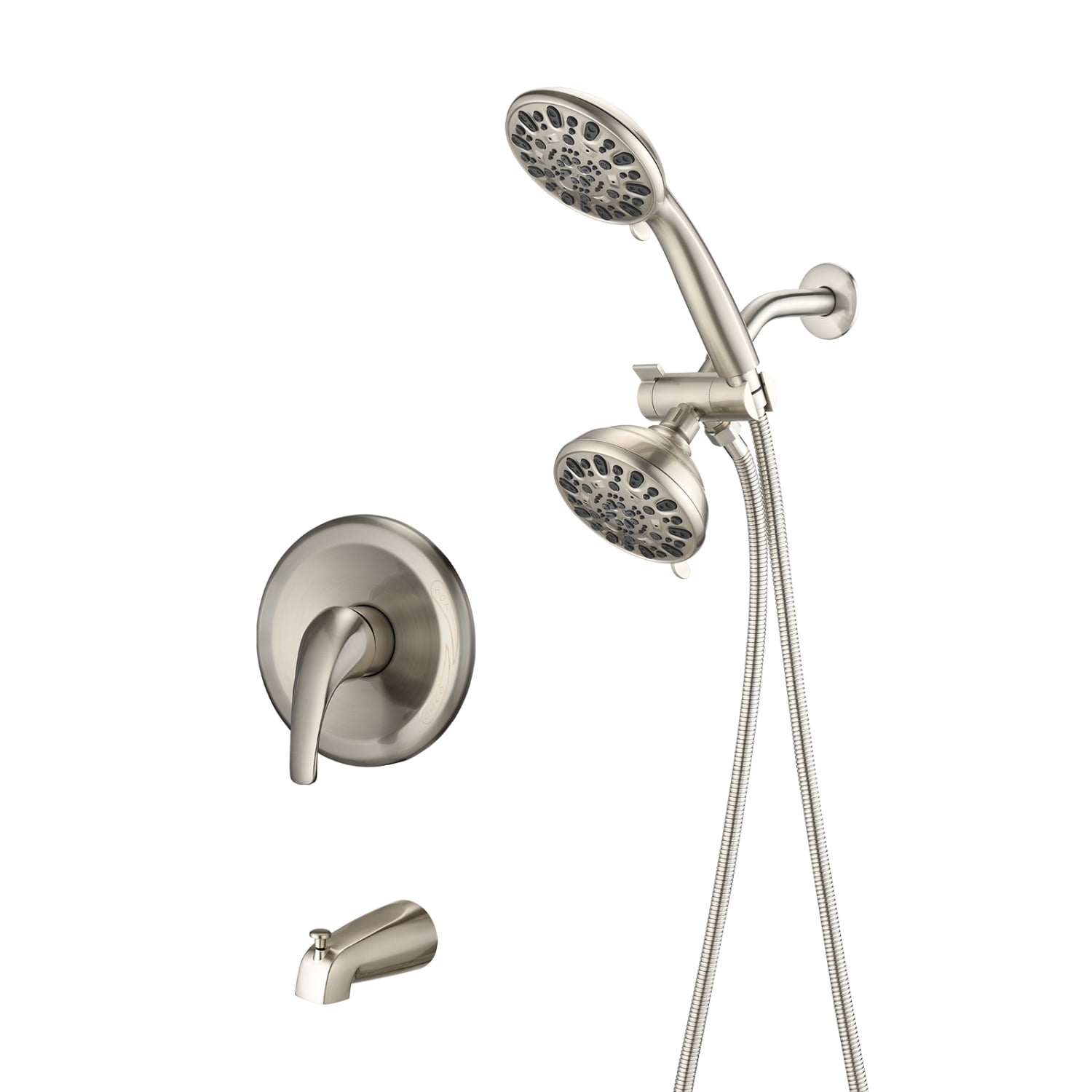 High Pressure Dual 2 in 1 Shower Combo Faucet with Valve Luxurious
