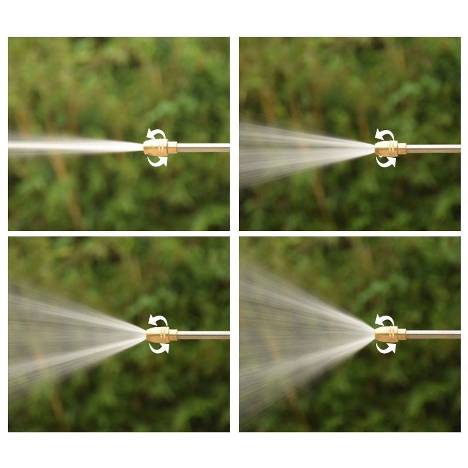 High Pressure Garden Hose Nozzle, Metal Water Spray Gun with Adjustable Pressure for Car Washing & Garden Cleaning