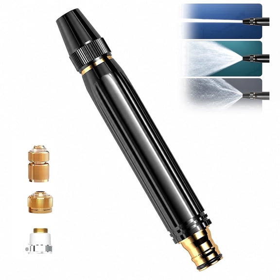 Heavy Duty Hose Nozzle High Pressure Adjustable Spray Gun, Multi-Function Jet Mist Water Hose Sprayer for Car Wash, Garden, Lawn and Plant Watering