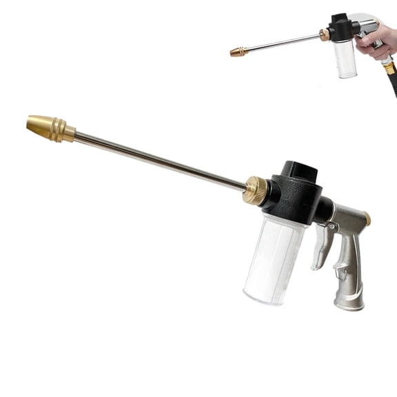 ChenHW Heavy Duty Foam Spray Nozzle – Adjustable Garden Hose Gun for Washing Cars & Patios