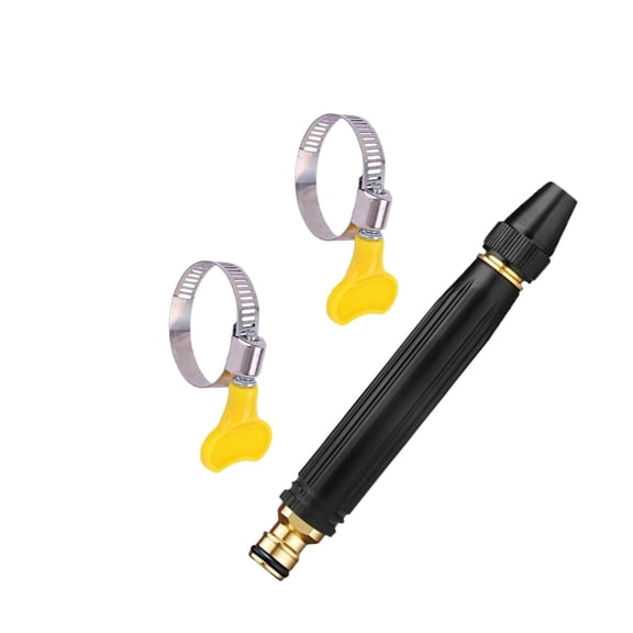 High Pressure Garden Hose Nozzle with Pipe Attachment,Adjustable 3 Pattern, Spray Head for Car Washing, House Cleaning, Lawn Watering, Pet Bathing
