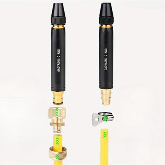 High Pressure Garden Spray Tool with Adjustable Manual Hose Nozzle for Precise Flower & Grass Sprinkling Gardening Essential