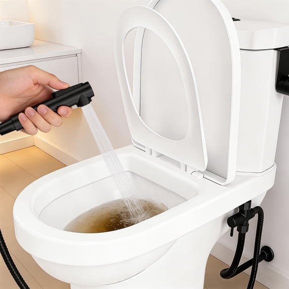 High Pressure Handheld Bidet Sprayer for Toilet, Stainless Steel Sprayer Kit with Holder
