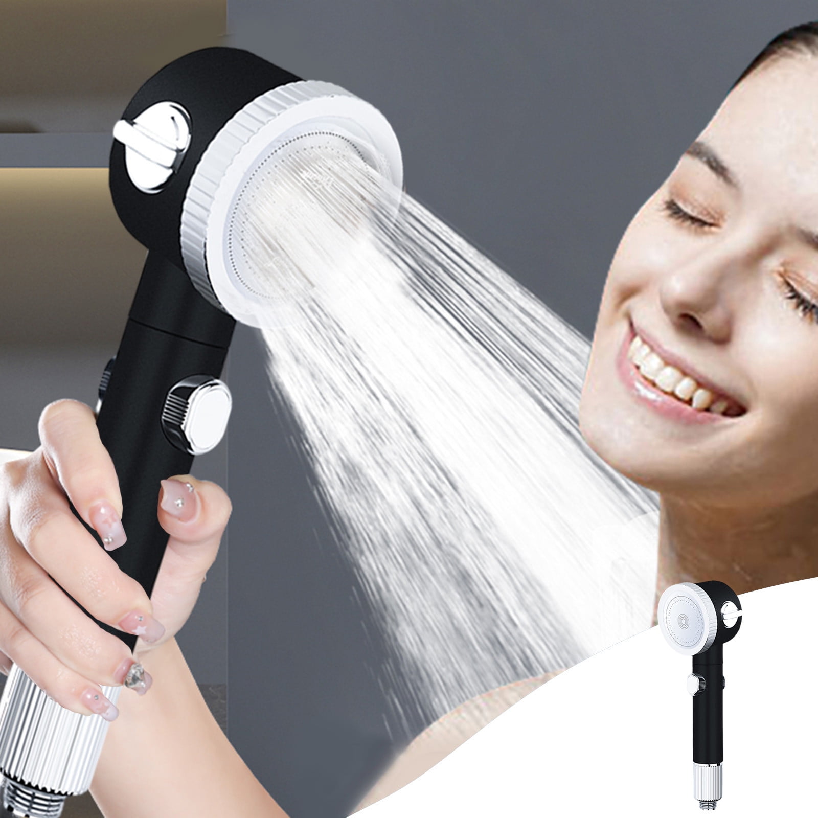 High Pressure Handheld Shower Head, 3 Spray Modes Shower Wand with Shut