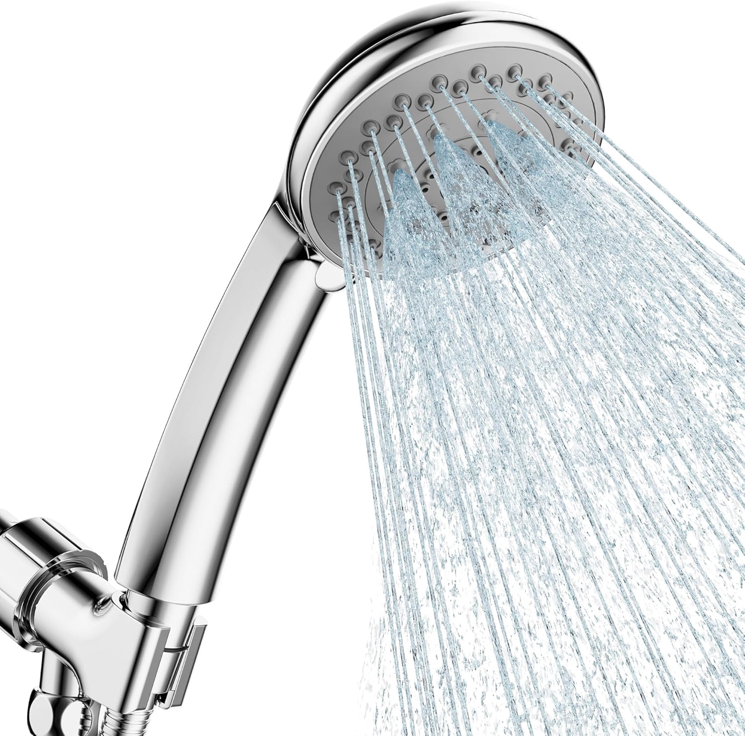 Picture of High Pressure Handheld Shower Head, 5 Functions Powerful Water Spray ...