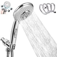 thumbnail image 1 of High Pressure Handheld Shower Head 5 Modes,Removable Hand Held Showerheads ,Chrome Finish Bathroom Faucet Kit ,With 5 FT Stainless steel Hose, 1 of 8