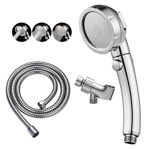 High Pressure Handheld Shower with Head ON/OFF Pause Switch 3 Spray Mode Showerhead with 60 Inch Hose and Adjustable Mount Removable Water Saving Spa Shower for Head Hair fall and Pet