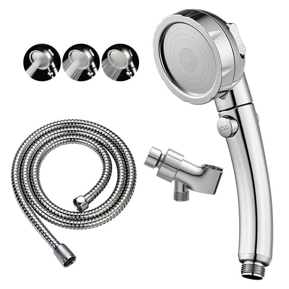 High Pressure Handheld Shower with Head ON/OFF Pause Switch 3 Spray Mode Showerhead with 60 Inch Hose and Adjustable Mount Removable Water Saving Spa Shower for Head Hair fall and Pet