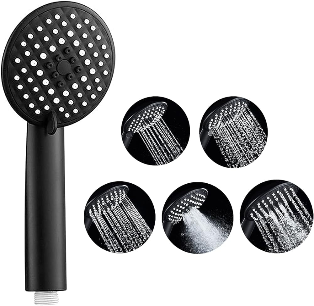 High Pressure Handheld Shower Head. Universal Showerhead 5Setting