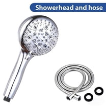 High Pressure Handheld Shower Head with 8 Spray Modes, Detachable Showerhead Set, Water-Saving Design, with 60” Hose