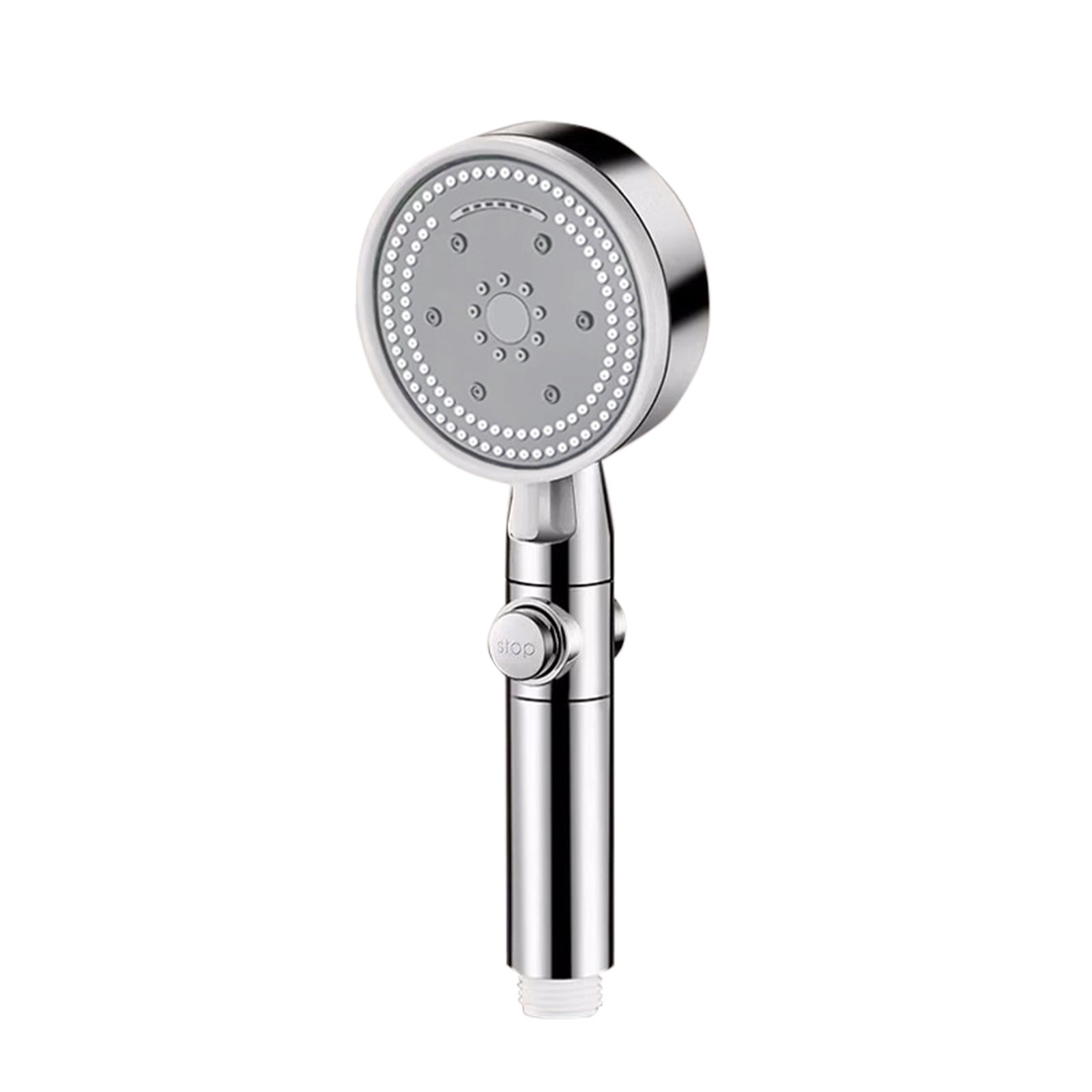 High Pressure Handheld Shower Head with On/Off Switch - 8 Spray Mode ...