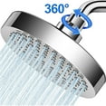 thumbnail image 1 of High Pressure Handheld Shower Head with Water Stop Button, Shower Head with Ultra-long Stainless Steel Hose, 5 Spray Settings, 1 of 7