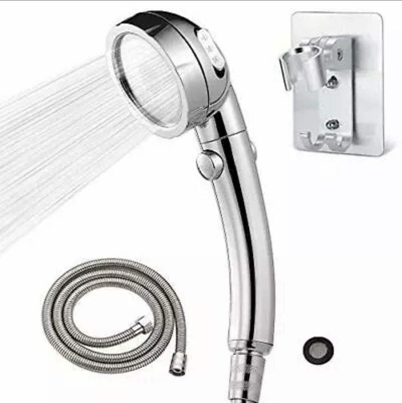 High Pressure Handheld Shower head  ON/OFF Pause Switch 3 Spray Modes Sprayer Puppy Shower For RV Camper Mobil Home Long Hose 78"