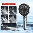 thumbnail image 1 of High Pressure Handheld Showerhead, 5 Spray Modes, ABS Material, Powerful Water Pressure, Easy to Install, for Elderly Children, Bathroom Use, 1 of 6