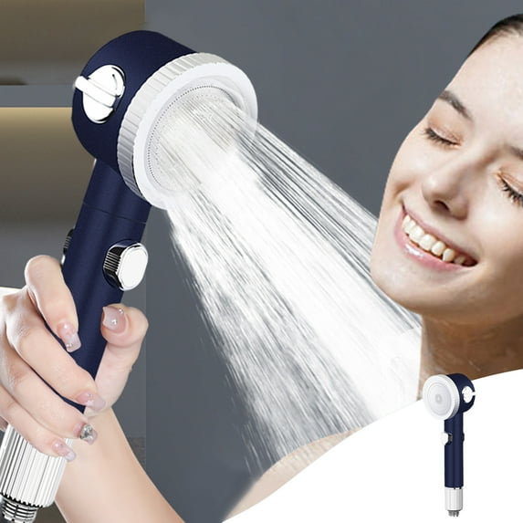 High-Pressure Handheld Showerhead, Carbon Filter Shower Head, Hard Water Softener Filtered Shower, 3 Spray Modes Handheld Shower, For Elderly Children, Easy To Install Shower