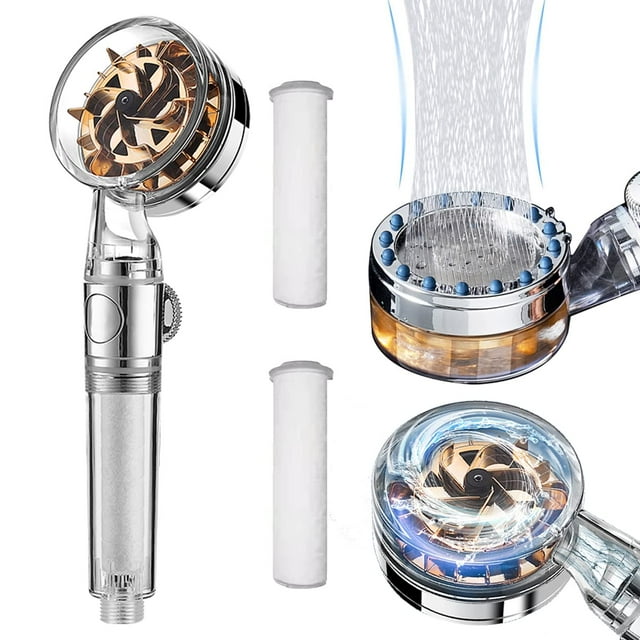 High Pressure Handheld Showerhead with Filters Vortex Shower Head