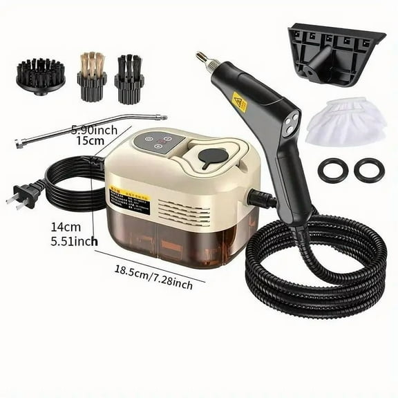 High Pressure Handheld Steam Cleaner for Home Use Multi Surface Steam Cleaning Machine for Kitchen Grease Sofa Mini Air Conditioner Washing Machine Upholstery Fabric Floor Car Interior