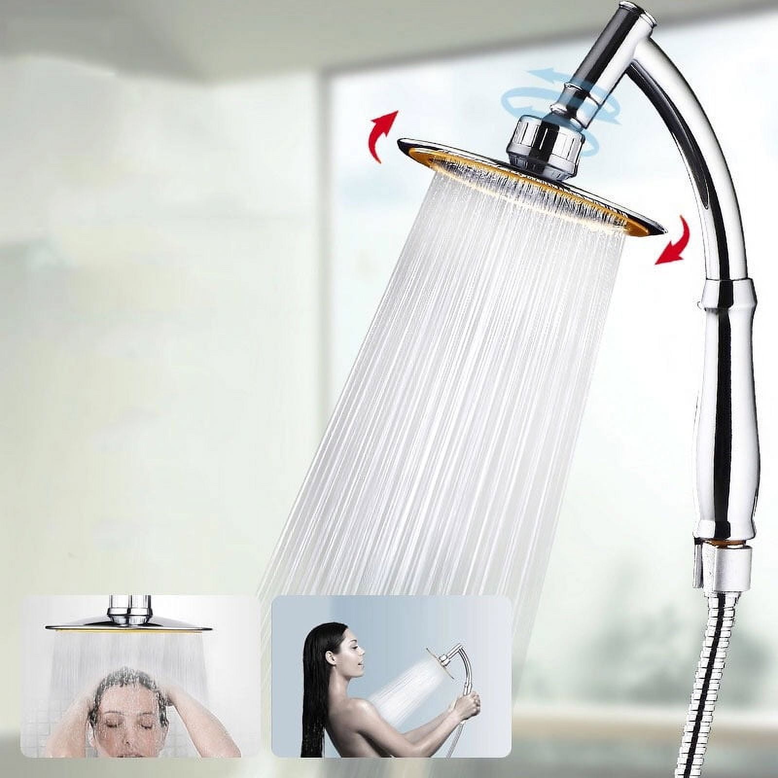 Rain shower head with cheap wand