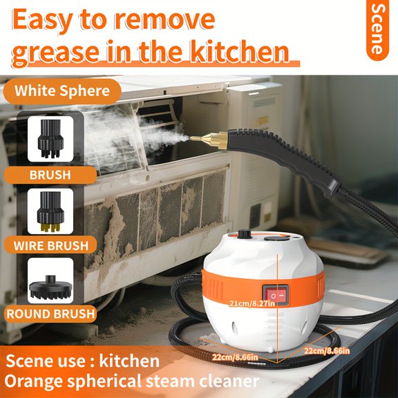 High Pressure High Temp Handheld Steam Cleaner, Portable Household Steam Cleaner for Kitchen, Carpet, Sofa, Air Conditioner Washing Machine