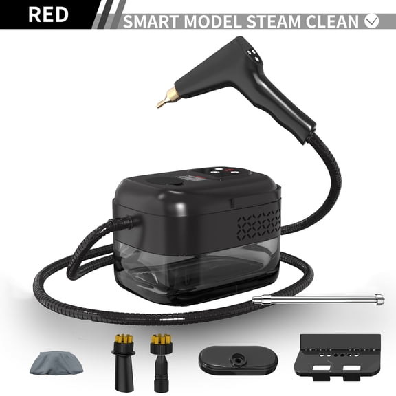 High Pressure High Temperature Handheld Steam Cleaner - 40.58oz Water Tank, LCD Display & Handle Switch - Ideal for Kitchen Fumes, Sofa & Carpet Cleaning (Easter Gift)