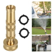 High Pressure Hose Nozzle, EEEkit Lead-Free Brass Nozzle for Car and Garden, Heavy Duty Adjustable Twist Water Sprayer from Spray to Jet, Solid Brass Hose Nozzle for Standard Hose