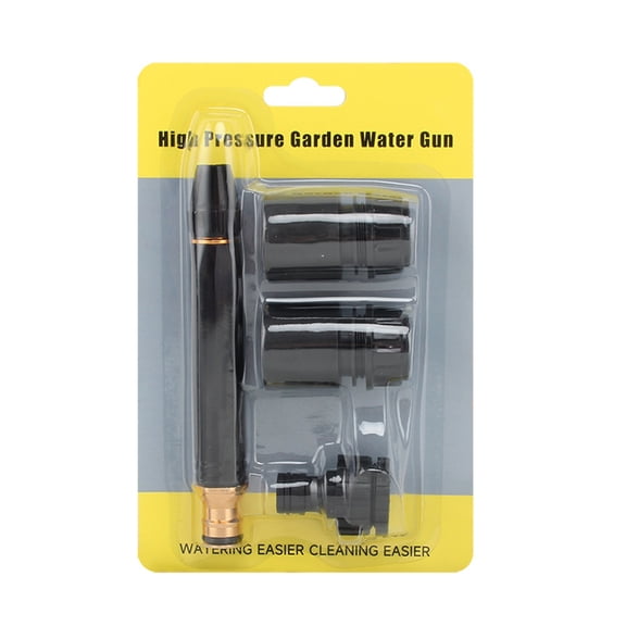 High-Pressure Hose Nozzle for Home Use Adjustable Jet Spray, Heavy-Duty Brass Connector, Ideal for Car Washing, Patio Cleaning & Pet Rinsing, 1000 PSI Max