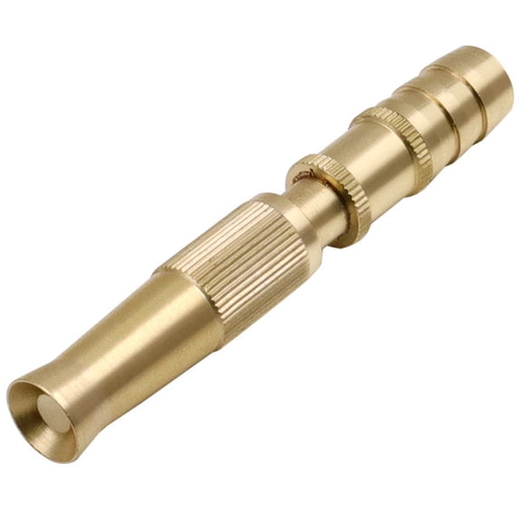 High Pressure Hose Nozzle with Quick Connect Fittings and Barb Fitting Brass Adjustable Twist Pressure Jet Nozzles for Water Hose Sprayer Garden Hose Car Wash