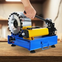 High Pressure Hydraulic Hose Line Crimping Tool with 8 Dies, Hydraulic Line Crimping Tool for Most Braided Hose Diameters
