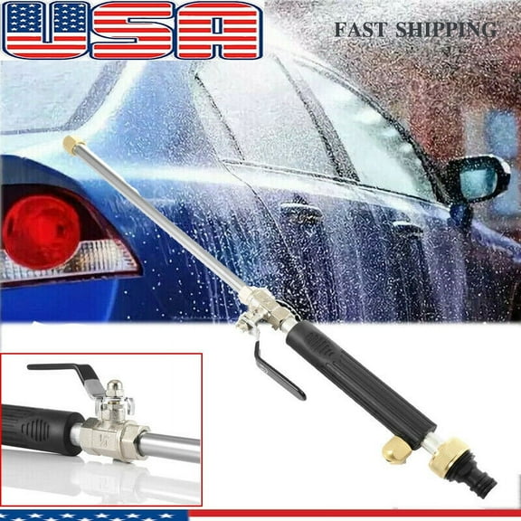 High Pressure Hydro Jet Wand, Extendable Garden Sprayer Power Washer Attachment Water Hose Nozzle Car Washer, Flexible Glass Cleaning Tool Window Water Cleaner
