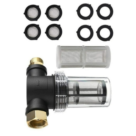 High Pressure Inline Garden Hose Filter Attachment 3/4Inch Thread With Meshes Screens For Washer Sediment Protective