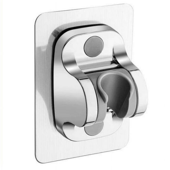 High Pressure Large Flow Shower Head with Anti Limestone Filter 5 Modes  Rainfall Spray Nozzle Massage Bathroom Showerhead (Silver Holder)