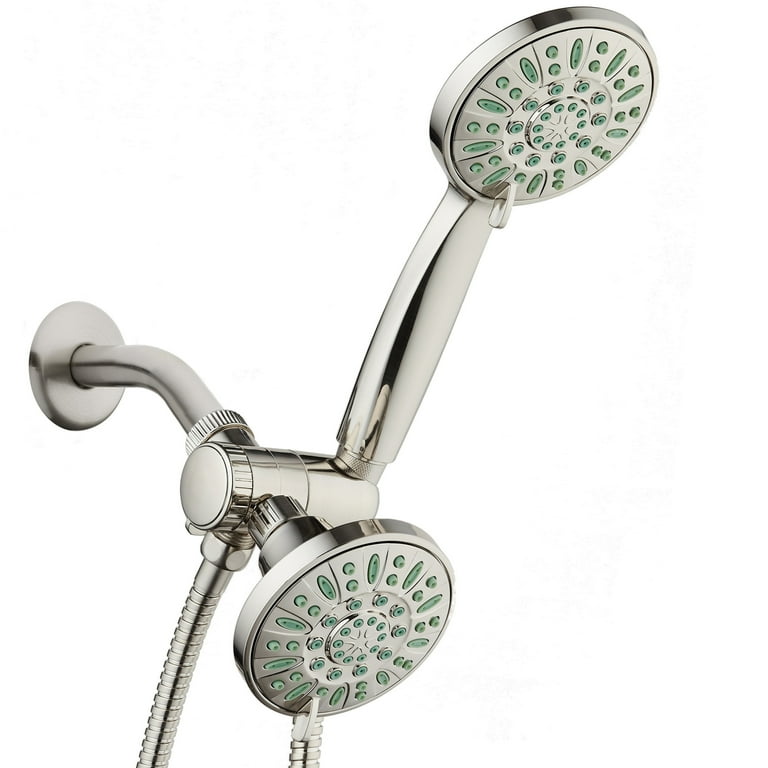 Antimicrobial 48-Spray 7 in. High Pressure 3-Way Dual Rain Shower Head and Handheld Shower Head Combo in Chrome Antimicrobial 48-Spray 7 in. High Pressure 3-Way Dual Rain Shower Head and Handheld Shower Head Combo in Chrome