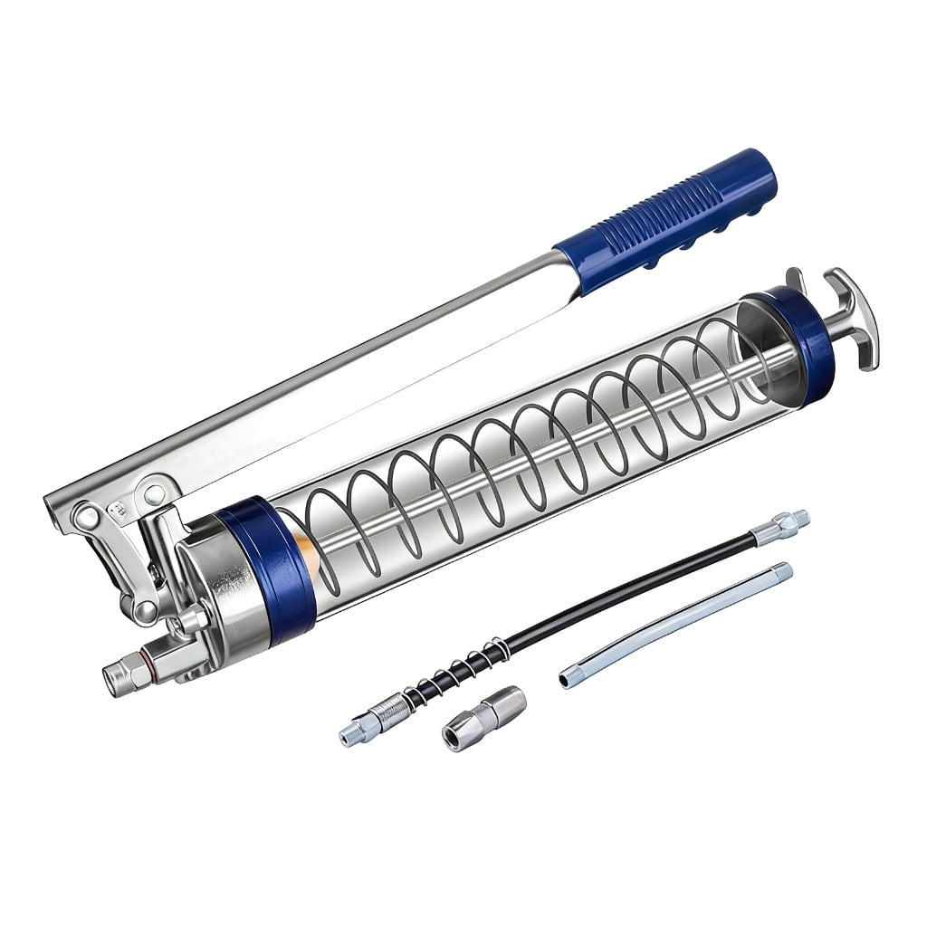 High Pressure Manual Grease Injector With Clear Tube For Construction Equipment