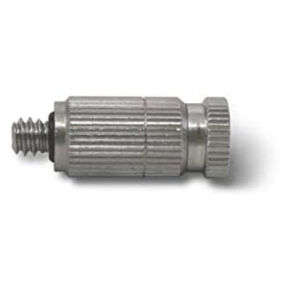 High Pressure Mist Nozzles (10 Pack) - .012"/.30mm - 10/24 Thread - Stainless Steel Misting Nozzles - Anti-Drip - Cleanable Tip for Patio & Misting Systems
