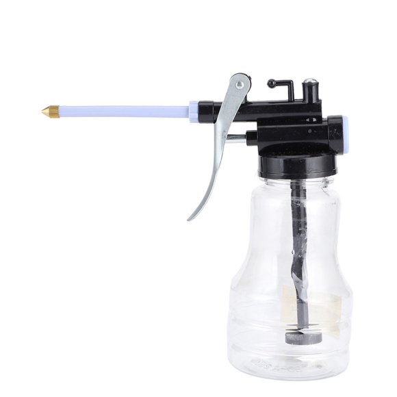 High Pressure Oil Can High Pressure Oiler, Clear Oil Can with High Pressure Oiler, Compact Design, Long Distance Injection, for Thin Lubricating Fluid and Chemical Reagents