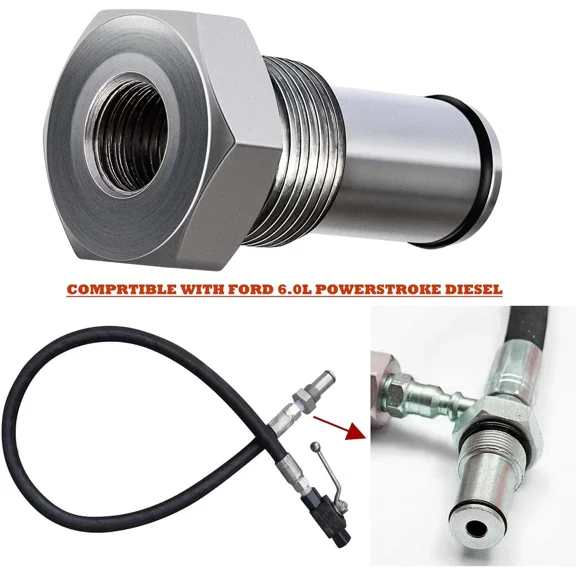 High Pressure Oil Pump IPR Valve Air Test Fitting Tool for Ford 6.0L Powerstroke
