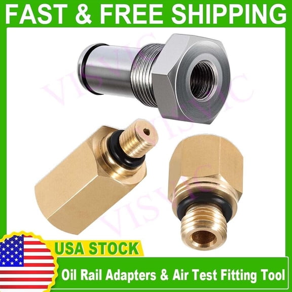 High Pressure Oil Rail Adapter IPR Valve Air Test Fitting For Ford Engine 6.0L a