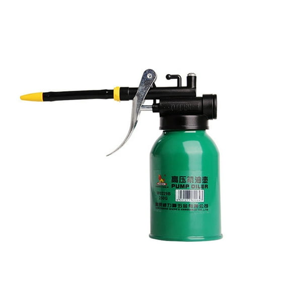 High Pressure Oiler Lubrication Oiling Can Bottle Manual Oil Guns with Rigid Spout Thumb Tool Oiler Replacement