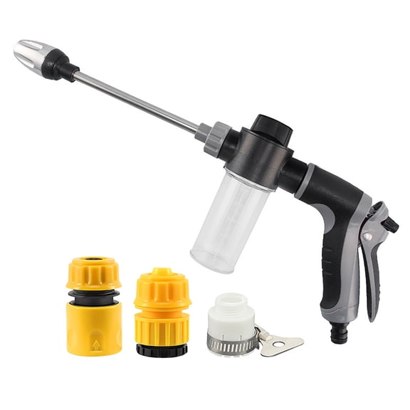 High Pressure Portable Washer Waterblitz Water Gun 360 Rotating Three Spray Modes T8 Long Pole Gun Set