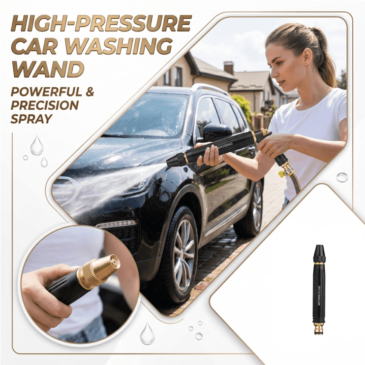 High Pressure Power Washer Nozzle with Booster Nozzle, 2026 Upgraded Garden Hose Sprayer with Adjustable Spray Patterns, for Car Washing, Watering Plants