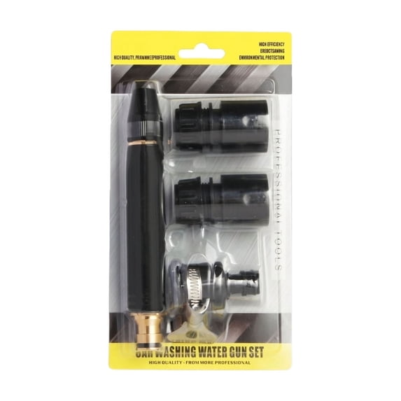 High Pressure Power Washer Nozzle with Connector Set,Direct Spray Tool,Power Jetses Water with Three Spray Modes, Multi Function Watering Sprayer for Cleaning Yard Pet Car,(1 * Spray+3 * Connector)