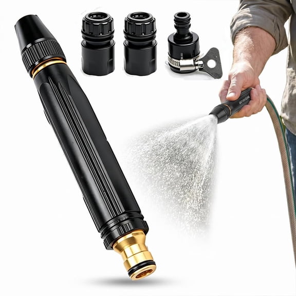 High Pressure Power Washer Nozzle with Connector Set,Direct spray gun,Power Jet Water with Three Spray Modes, Multi Function Watering Sprayer for Cleaning Yard Pets Car