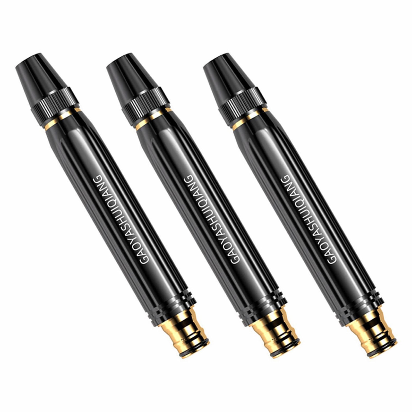 High Pressure Power Washer Nozzle with Metal Connector Set, Garden Hose Sprayer for Car Washing & Outdoor Cleaning, Sturdy Watering & Pressure Cleaning Accessory (3PCS)